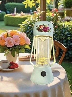 维多利亚风格法国老乡村玫瑰 LED 灯灯破旧别致旧世界 — 第 1/2 张图片