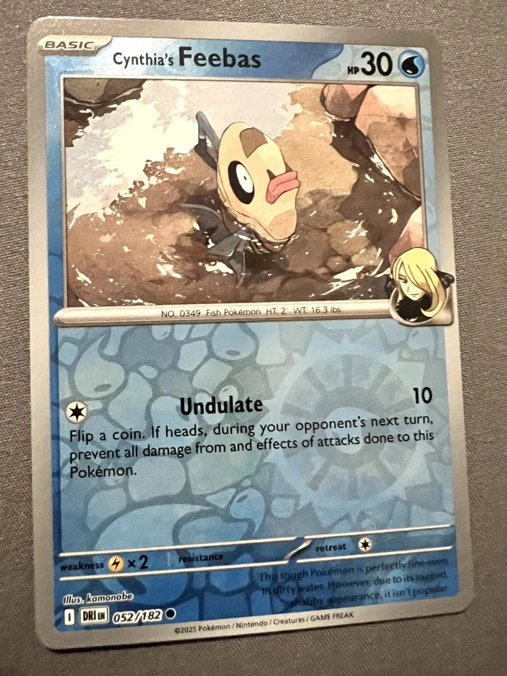 Cynthia's Feebas 052/182 Sv10: Destined Rivals Reverse Holo - Image 1 of 1