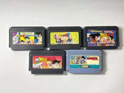 Lot 5 Dragon Ball/Z/II/III Nintendo Family computer Cassette Set Japan vintage - Image 1 of 4