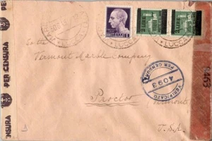 Italy 1L Julius Caesar and Italian Socialist Republic 25c Green Basilica of San - Picture 1 of 1