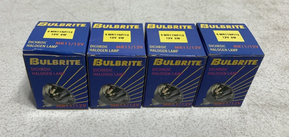 Bulbrite 5MR11NF/12 Dichroic Lamp 12V 5 Watt (lot of 4) - Image 1 of 4