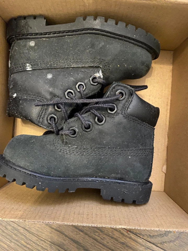 Timberland Botas 10810 Niño Pequeño 5" Negro 5M Niños Niñas Zapatos Bebé Impermeable Foto 1 de 1