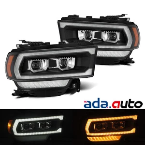 For 19-21 Dodge Ram 2500 PRO-Series Black Projector Headlights Replacement Pair - Picture 1 of 6
