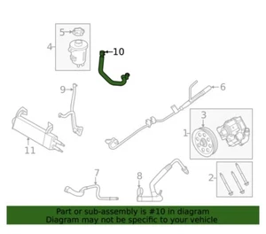 Genuine Ford Hose Assembly - Reservoir To Pump HC3Z3691E - Picture 1 of 4