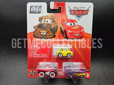 DISNEY PIXAR CARS MINI RACERS CRUISIN' MCQUEEN LUIGI RAMONE 2024 PAQUETE DE 3 $15+ Foto 1 de 2