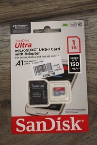 Carte Mémoire Sandisk Micro SD Ultra avec Adaptateur MicroSD vers SD - Photo 1 sur 2