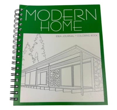 Modern Home Idea Journal Coloring Book MCM - Image 1 of 4