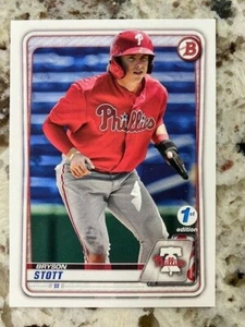 Tarjeta Bowman 2020 primera edición Philadelphia Phillies Bryson Stott #bfe-68 - Imagen 1 de 1