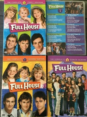 LOT OF Full House SEASON Jewel Cases & Sleeves ONLY 1 2 5 8 no discs Foto 1 de 2