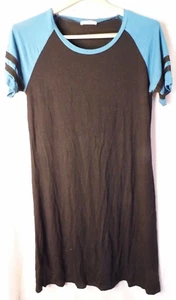 Dress Hotouch Women Lagenlook T Shirt Loose Flowy Midi Stretch Modest Sz Small - Picture 1 of 6