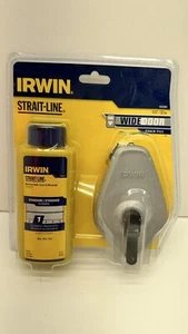 Strait-Line 1932880 IRWIN Classic Wide Door Chalk Reel, Blue 100'/30m Sealed - Picture 1 of 6