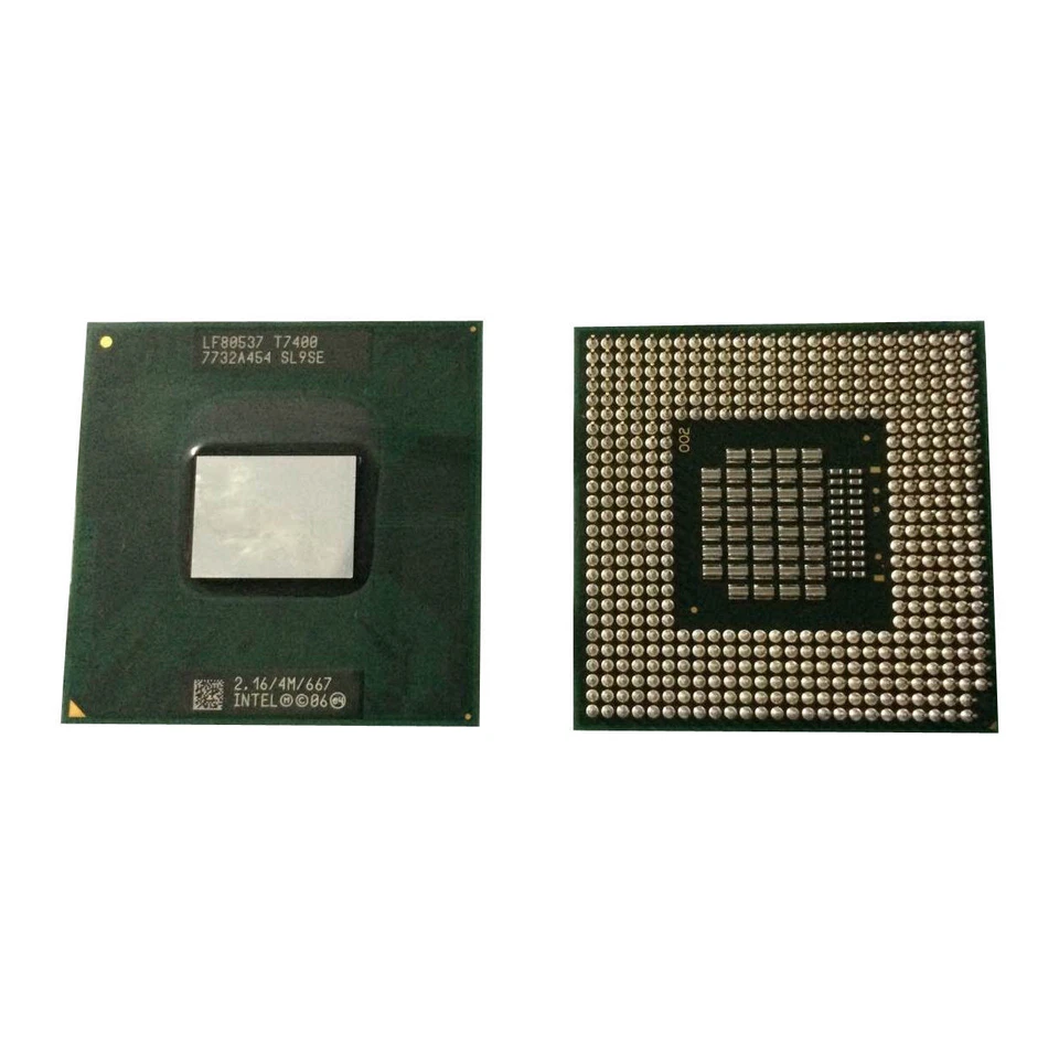 Intel Core 2 Duo T7400 CPU SL9SE 2.16GHz / 4M / 667 processor Tested and Working - Image 1 of 1