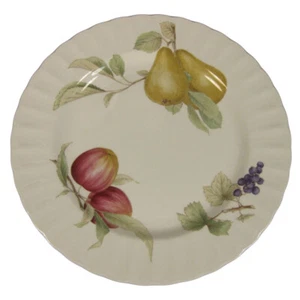 Mikasa Belle Terre Dinner Plates (M4) CAJ05 Japan Fruits Ribbed Rim Scalloped - Picture 1 of 3