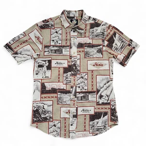 Reyn Spooner Hobie Surf Shop Dana Point Hawaiian Print Button Down Shirt Medium - Picture 1 of 7