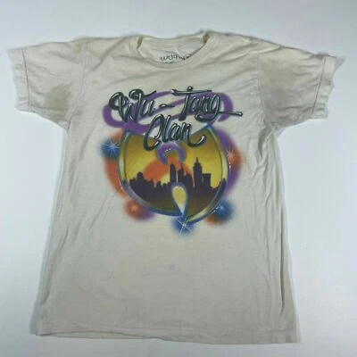 Wu-Tang Clan Short Sleeve Shirt Graffiti Airbrush Style Skyline Graphic Men's M - Image 1 of 4