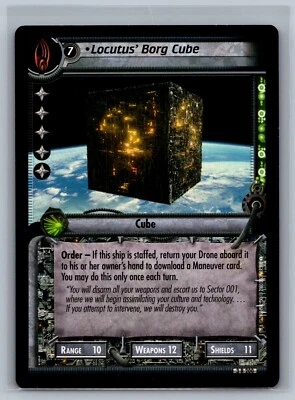 Star Trek CCG 2E Locutus' Borg Cube #3 R 200 TCG Call to Arms - Image 1 of 2