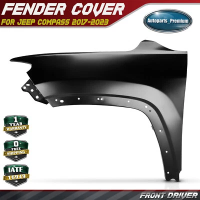 全新前左驾驶员挡泥板适用于吉普罗盘 2017 2018 2019 2020 2021 2022 2023 — 第 1/4 张图片