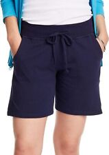 Hanes Women's Jersey Pocket Shorts, Drawstring Cotton Jersey Shorts, 7" Inseam