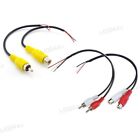 Car connector 2 Rca Female Male Cable extension Av Single Video plug Stereo wire
