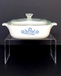 Corning Ware Blue Cornflower 1 QT Dish with Lid P-7-C - Picture 1 of 11