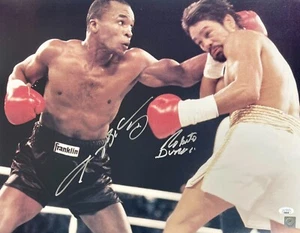 Sugar Ray Leonard Roberto Duran Signed Autographed 16x20 Photo JSA Authen #1 - Picture 1 of 1
