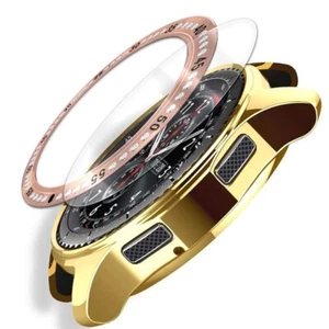 Protection écran résistante à l'usure + étui + bague pour Samsung Galaxy Watch 46 mm SM-R805U - Photo 1 sur 1