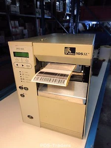 LINES Zebra 105SL REWINDER Direct Thermal Transfer Label Printer 10500-0004-3000 - Afbeelding 1 van 5