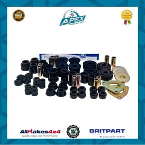 FULL BLACK POLYURETHANE SUSPENSION BUSH SET BUSHES KIT FOR LANDROVER DISCOVERY 2 - Picture 1 of 1