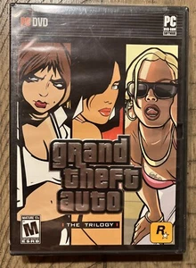 Grand Theft Auto: The Trilogy (PC, 2009) 5-Discs Complete Posters & Manuals Maps - Picture 1 of 3