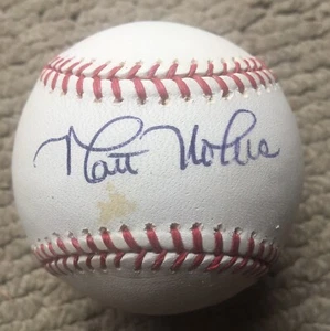 Matt Nokes AUTOGRAPHED  OF ML BaSEBALL New York Yankees Detroit Tigers In VG - Picture 1 of 2