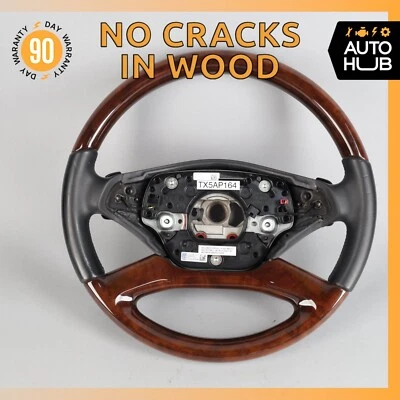 Volante 10-14 Mercedes W221 S550 CL550 S400 con palancas de cambio negro OEM Foto 1 de 4