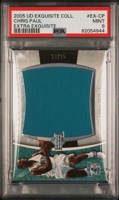 Chris Paul #EXCP (2005 UD Exquisite Collection Extra Exquisite) PSA 9 MInt | RC - Image 1 of 2