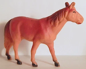 VINT CELLULOID HORSE BLOW-MOLDED TOY JAPAN 5-1/4" LONG - Imagen 1 de 7