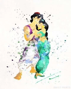 Princess Jasmine And Aladdin About 8”x10” - Picture 1 of 1