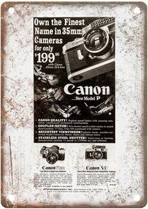 1959 Canon Vintage Film Camera Advertisement Retro Look Metal Sign C937 - Picture 1 of 2