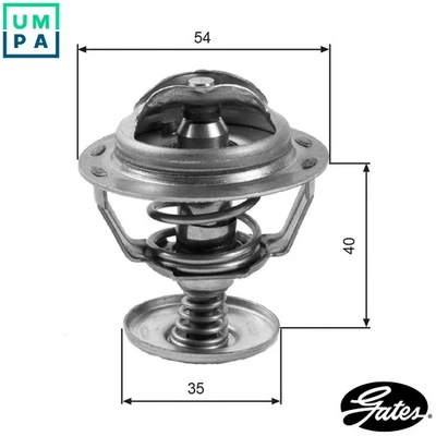 THERMOSTAT COOLANT TH06082G1 FOR FORD ASIA & OCEANIA ZH10JRB 1.0L 4cyl IKON 1.3L - Image 1 of 4