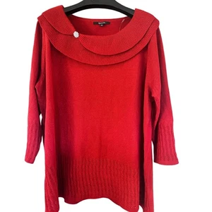Briggs Plus Size 3X roter Pullover - Holiday Ready Knit Top - Bild 1 von 7
