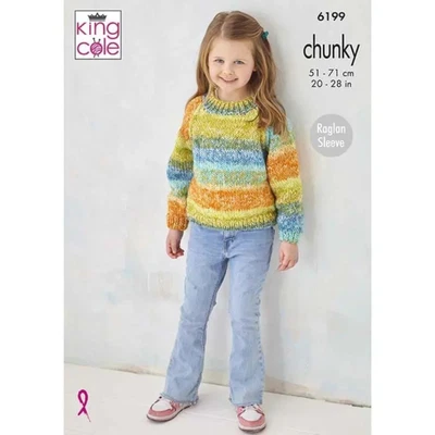 King Cole Pattern Cardigan & Sweater Knitted in Hedgerow Chunky 6199 - Image 1 of 2