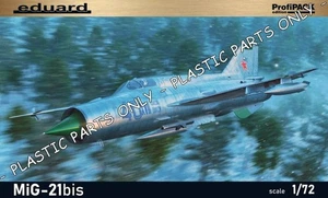 MIKOYAN GUREVICH MiG 21bis 21 bis 1/72 EDUARD - SOLO PARTI IN PLASTICA, LEGGI - Picture 1 of 1