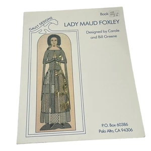 Lady Maud Foxley Gault Designs Blackwork Embroidery Greene Pattern Chart - Picture 1 of 3