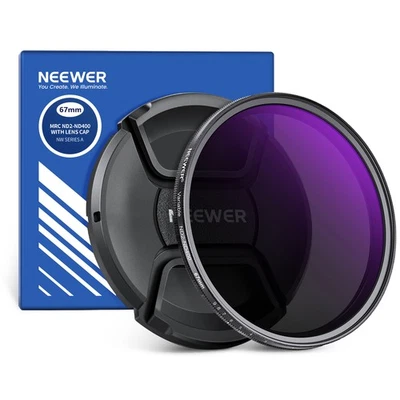 NEEWER NW SERIES AD 67mm ND2-400 Variable Filter w/Lens Cap - Image 1 of 4