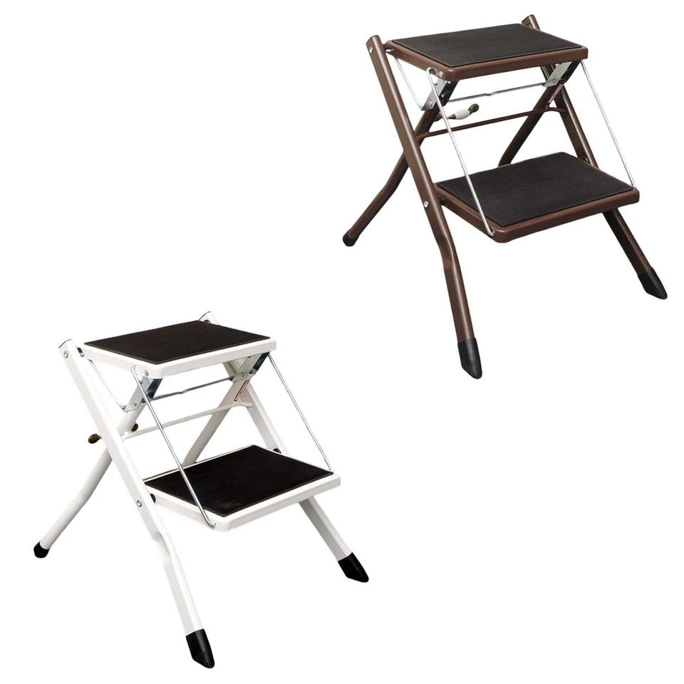 Folding Stepstool Stepladder Space Saving Rust Resistant Lightweight Multi-use - Image 1 of 1