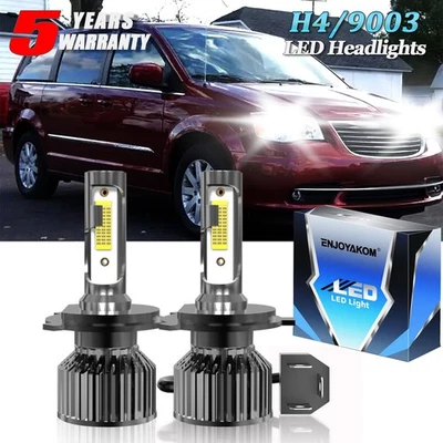For Chrysler Town & Country 1978-1988 2x LED Headlight High Low Beam Bulbs H4 - Image 1 of 4