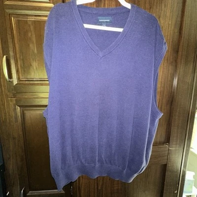 Saddlebred Men’s 3X Gray Sleeveless Sweater Vest - Image 1 of 4