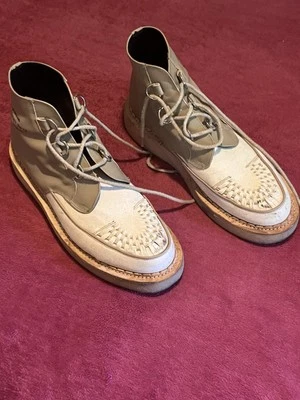 George Cox x Midnight Studios Creeper Boots Size 13 Teddy Boy Goth Punk Shoes - Image 1 of 4