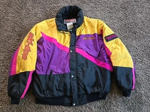 Vintage 90s Ski-Doo Bombardier Coat Jacket Size XL Snowmobile ROTAX Logo Yellow - Picture 1 of 13