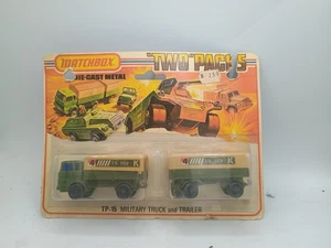 Matchbox superfast TP 15 Military Olive Drab (rare) Mercedes Truck Trailer 1 &2 - Picture 1 of 7