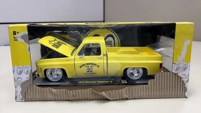 M2 Machines 1973 Chevrolet Cheyenne 10 R93 Yellow Diecast Model Truck 1/24 - Image 1 of 4