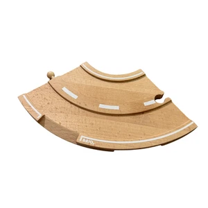 Brio Wooden Railway Double Street Wide Curve Road Track Piece from 33205 - Picture 1 of 5
