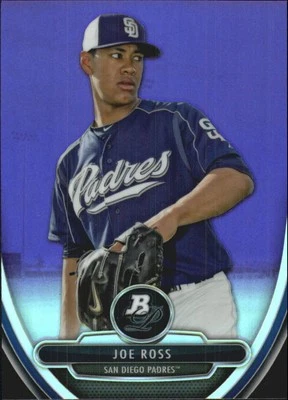 2013 Bowman Platinum Chrome Prospects Purple Refractors #BPCP82 Joe Ross  BB - Image 1 of 2